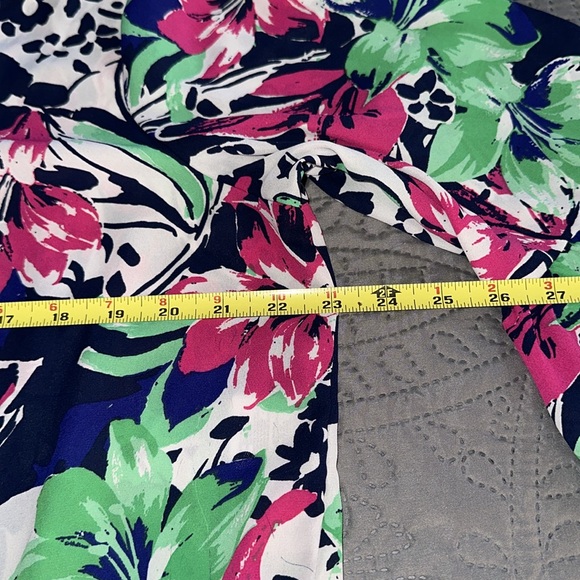 Pappagallo Spring Floral Peplum 3/4 Bell Sleeves Top size XL EUC - Picture 9 of 11